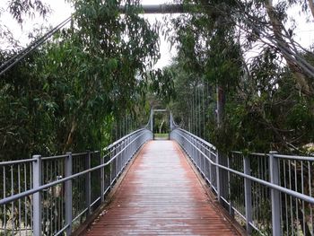 Footbridge over river