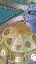 Low angle view of ceiling of building