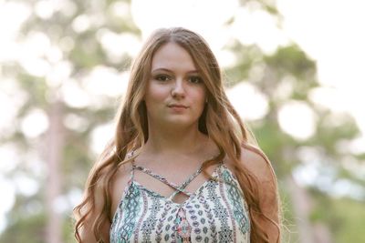 Portrait of beautiful young woman