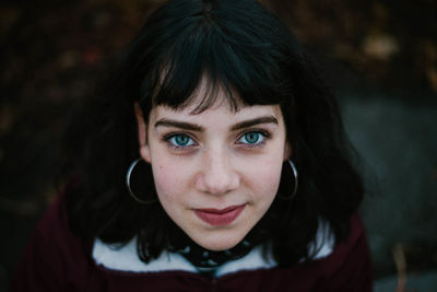 Close-up portrait of woman