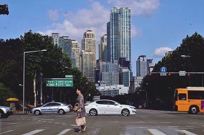 Traffic on city street