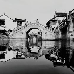 Buildings in front of waterfront