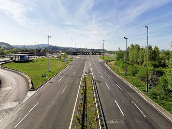 Empty road, motorway.