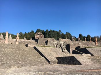 Old ruins against blue sky