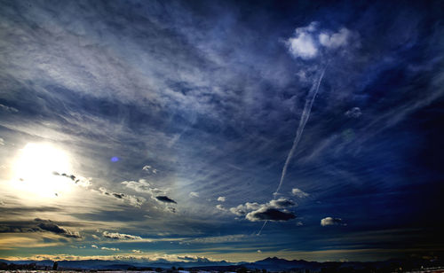 Low angle view of cloudy sky