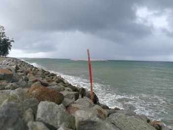 Scenic view of sea against sky