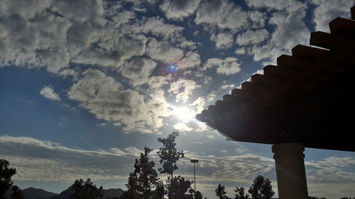 Low angle view of cloudy sky