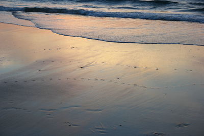 High angle view of beach