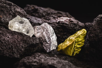 Close-up of rocks on rock