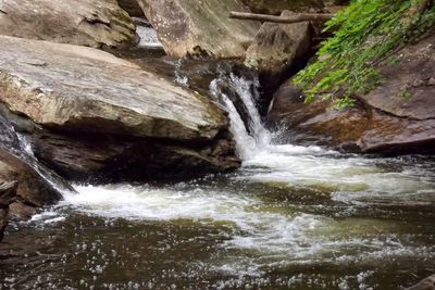 Scenic view of waterfall