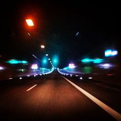 Road at night