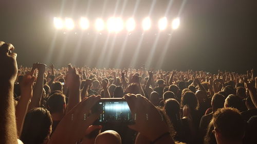 Crowd at music concert