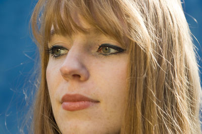 Close-up portrait of young woman
