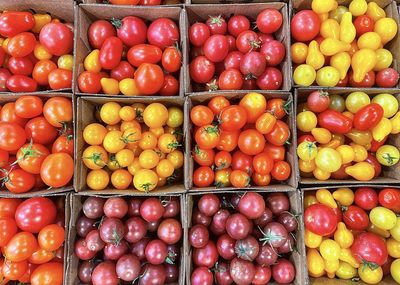 Full frame shot of fruits for sale at market stall