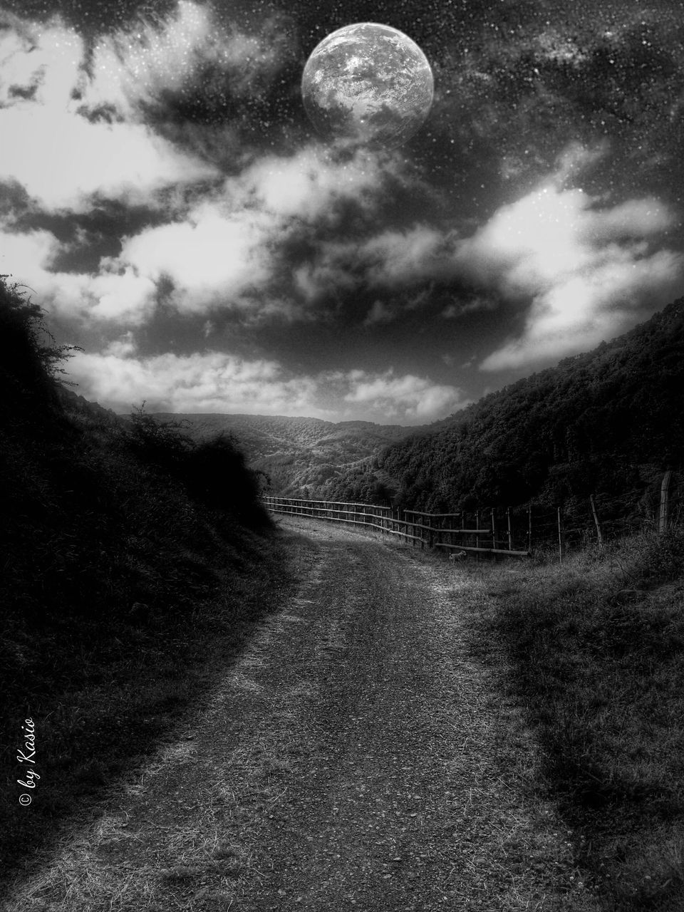 the way forward, sky, cloud - sky, cloudy, tranquility, tranquil scene, diminishing perspective, road, scenics, nature, beauty in nature, vanishing point, dirt road, weather, landscape, cloud, water, overcast, grass, empty road