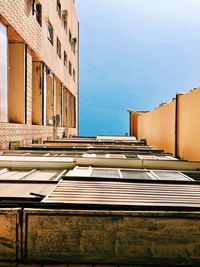 Low angle view of building against sky