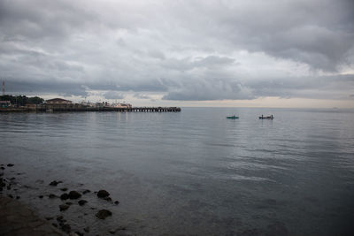 Scenic view of sea against sky
