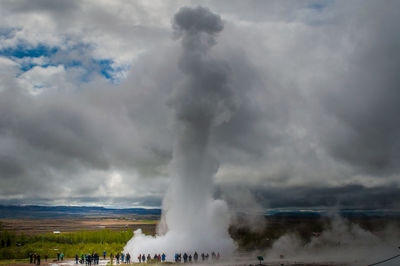 Scenic view of cloudy sky