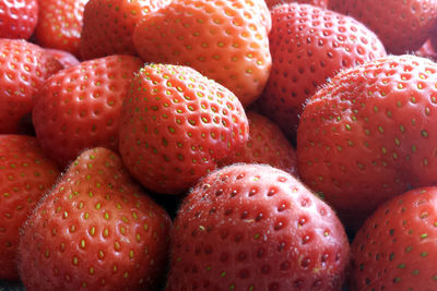 Full frame shot of strawberries