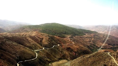 Aerial view of landscape against sky