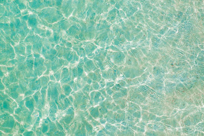 Full frame shot of rippled water in swimming pool