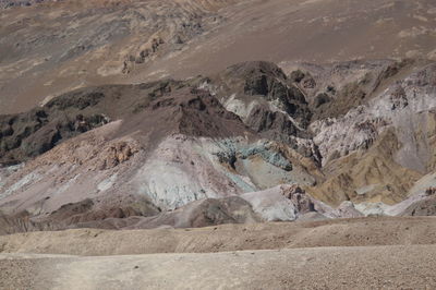 Aerial view of desert