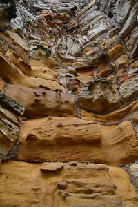 Full frame shot of rock formation