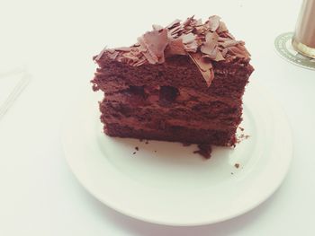 Close-up of served in plate