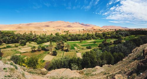 Panoramic view of landscape against sky