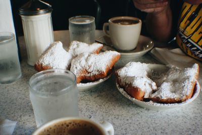 Close-up of served food