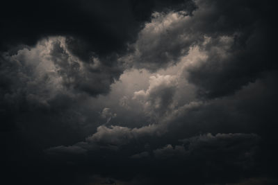 Low angle view of clouds in sky