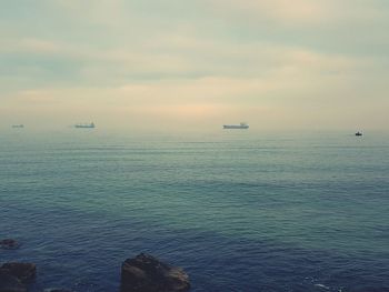 Scenic view of sea against sky