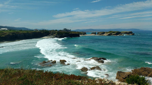 Scenic view of sea against sky