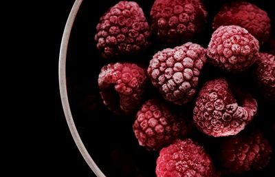 Close-up of raspberries