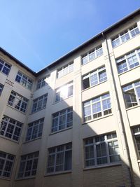 Low angle view of building against clear sky