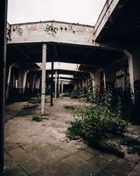 Interior of abandoned building