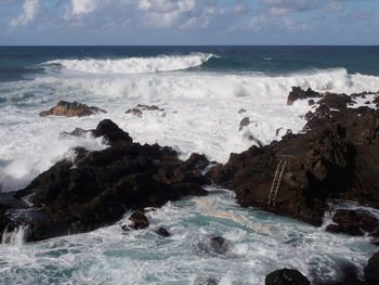 Scenic view of sea against sky