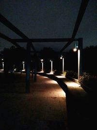 Empty road at night