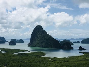 Scenic view of sea against sky