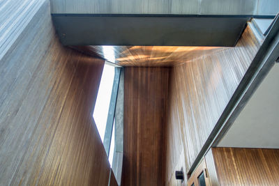 Low angle view of wooden ceiling