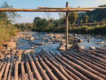 Scenic view of river against sky
