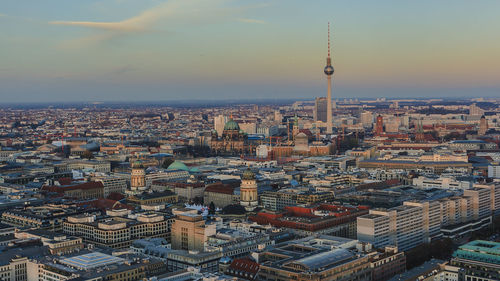 Aerial view of city