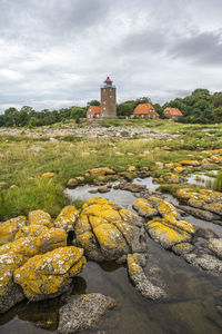 Svaneke old lighthouse, bornholm, denmark