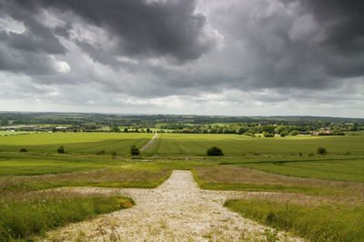 Scenic view of landscape against sky