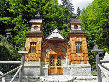 Built structure with trees in background