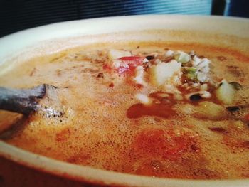 Close-up of ice cream in bowl