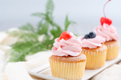 Close-up of cake on table