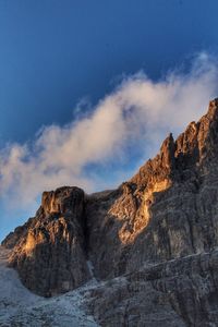 Scenic view of rocky mountains against sky