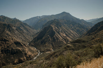 High angle view of landscape against sky