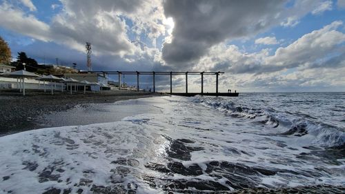 Scenic view of sea against sky